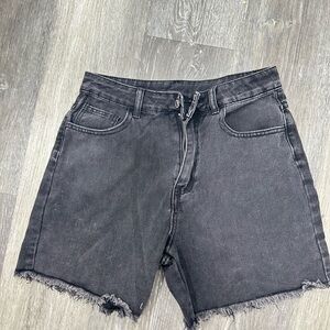 SHEIN Charcoal Jean Shorts